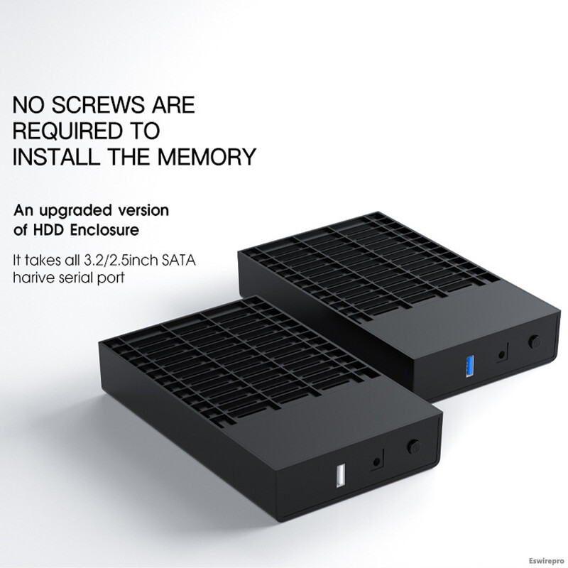 2,5 3,5-tolline SATA HDD ABS korpus USB3.0 väline HD ümbris kõvakettakarbi jaoks kuni 18TB SSD SATA draivi lugeja hd externo