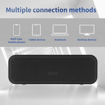 Bluetooth високоговорители Външен музикален плейър Високоговорител HiFi стерео звук Субуфер 1200mAh Дълъг режим на готовност