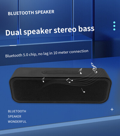 Difuzoare Bluetooth Player muzical în aer liber Difuzor HiFi Sunet stereo Subwoofer 1200mAh Standby lung