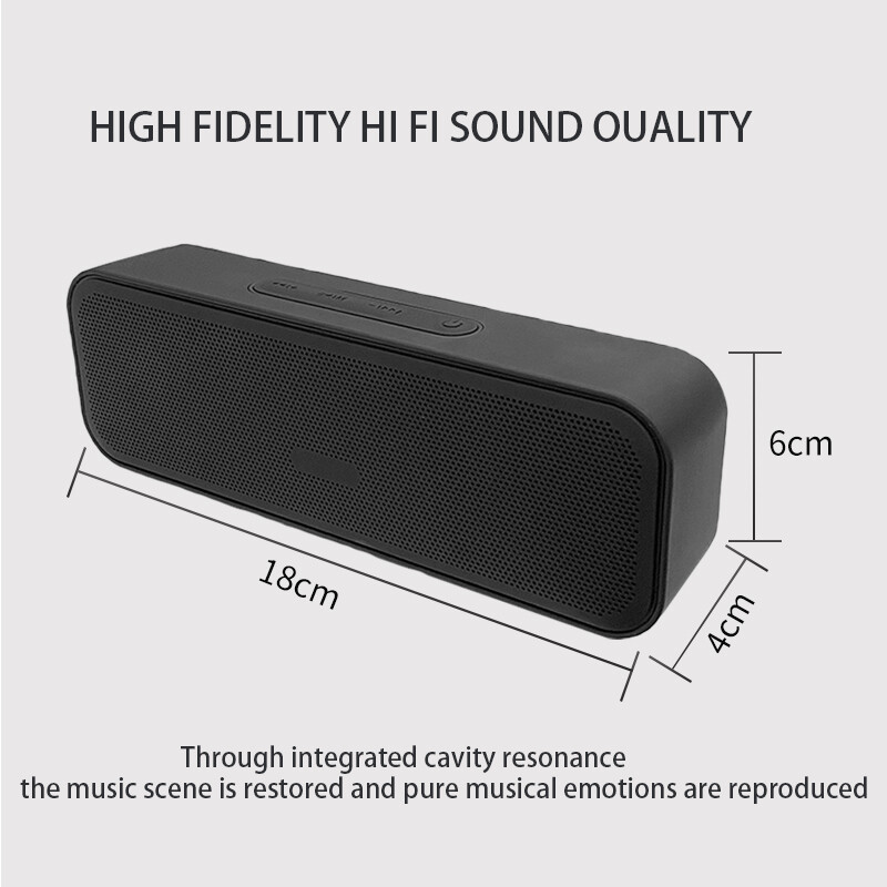 Difuzoare Bluetooth Player muzical în aer liber Difuzor HiFi Sunet stereo Subwoofer 1200mAh Standby lung