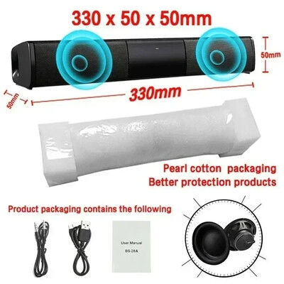 Namų kino garso sistema „Bluetooth“ garsiakalbis Kompiuterio garsiakalbiai televizoriui „Soundbar Box“ Žemųjų dažnių garsiakalbis radijo muzikos centro „Boom Box“ kolonėlė