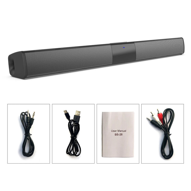 Namų kino garso sistema „Bluetooth“ garsiakalbis Kompiuterio garsiakalbiai televizoriui „Soundbar Box“ Žemųjų dažnių garsiakalbis radijo muzikos centro „Boom Box“ kolonėlė