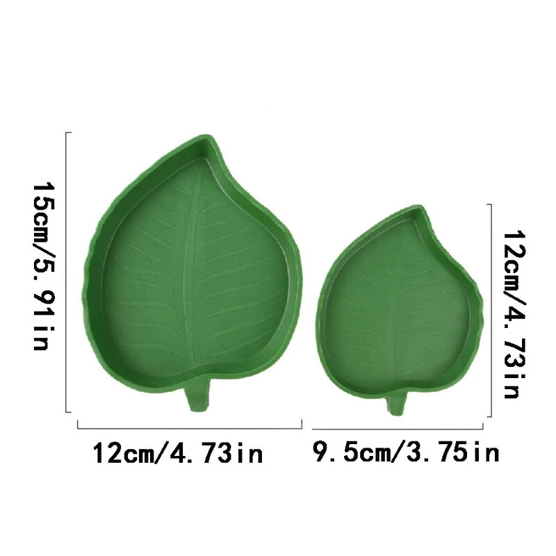 1kom Tanjur za hranu za kućne ljubimce Posuda za vodu Plastična lišća Reptila