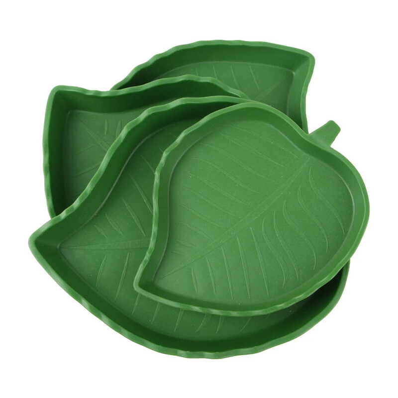 1kom Tanjur za hranu za kućne ljubimce Posuda za vodu Plastična lišća Reptila