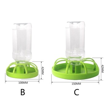 Water Feeders Waterer Tortoises Dispenser Bottle Feeding Dish for Lizards Turtle- Reptile Waterer Feeding Accessories