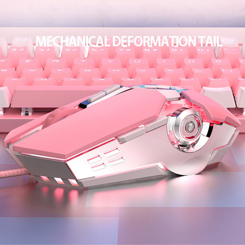 Ενσύρματο αθόρυβο ποντίκι παιχνιδιού 3200DPI LED με οπίσθιο φωτισμό USB Οπτικό εργονομικό ενσύρματο ποντίκι PC Gamer Ποντίκι υπολογιστή για παιχνίδια φορητού υπολογιστή