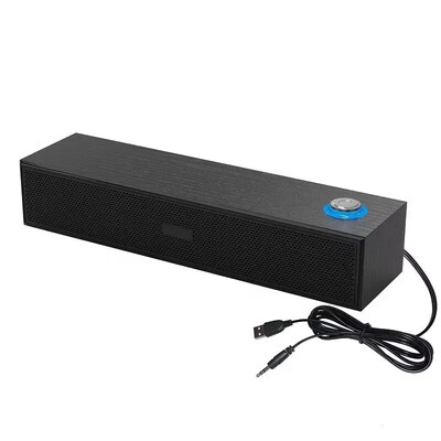 Mājas kinozāles vadu Bluetooth skaļrunis dators zemfrekvences skaļrunis Echo Wall Soundbar galddators koka skaņu kaste HiFi stereo karte mūzikas centrs