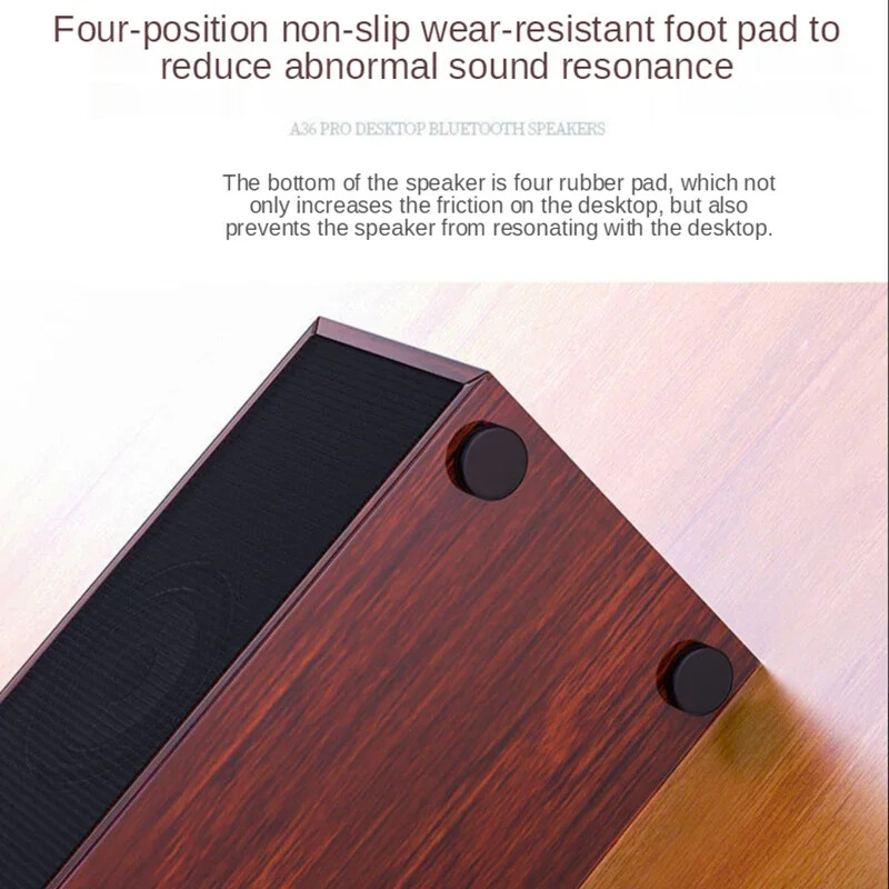 Kodukino Juhtmega Bluetooth kõlar Arvuti Subwoofer Echo Wall Soundbar Lauaarvuti Puidust helikast HiFi Stereokaart Muusikakeskus