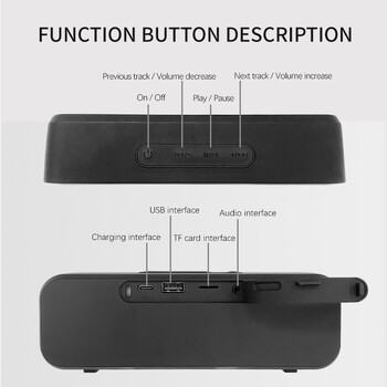 Дълъг, висококачествен Bluetooth високоговорител с двоен високоговорител, преносим външен субуфер, поддържа поставяне на карта, USB и подарък