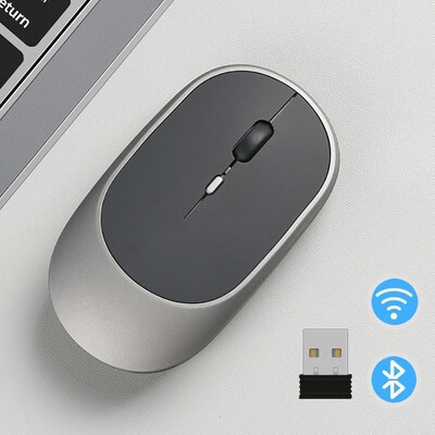 Bežični miš Punjivi miš Gamer Dual Modes Bluetooth-kompatibilni 2.4G USB Mute miševi Za Laptop Pad Tablet Macbook Mause