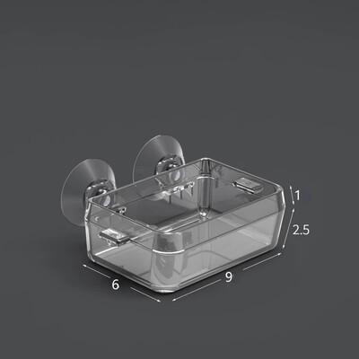 Διαφανής τροφοδότης ερπετών κατοικίδιων ζώων Αντιδιαφυγής μπολ φαγητού Σκουλήκι ζωντανό δοχείο με ισχυρές βεντούζες Προμήθειες για κατοικίδια