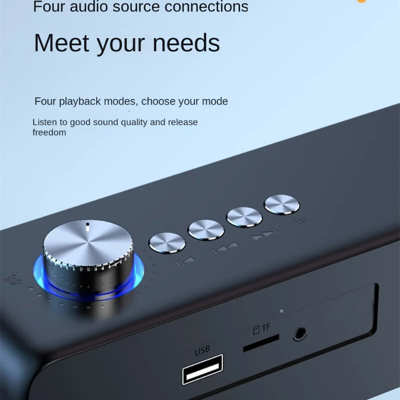 Vysokokvalitný systém domáceho kina 4D stereo priestorový zvuk HIFI stolný zvukový pás prenosný Bluetooth počítačový reproduktor TV Echo Wall