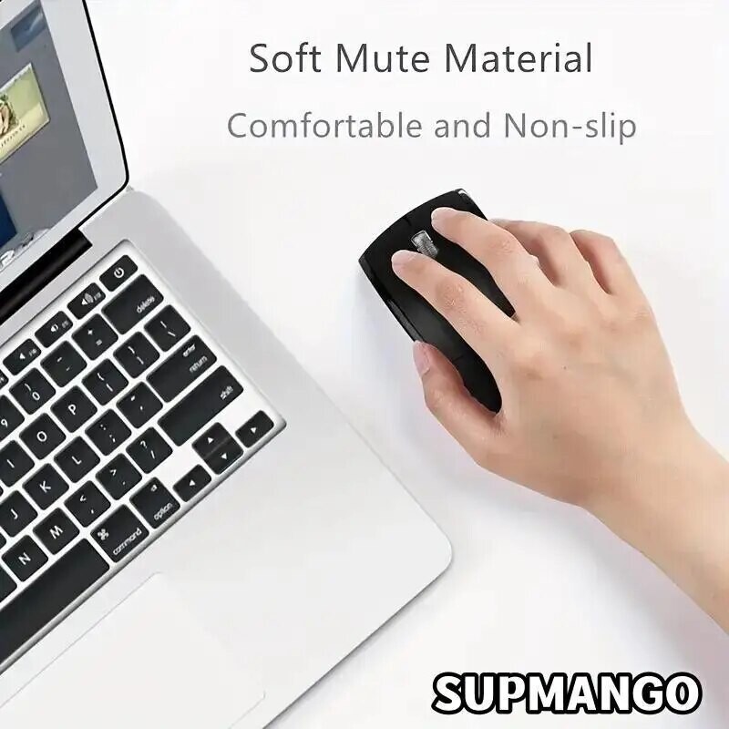Bezdrôtová myš 2,4 G, prenosná počítačová skladacia myš, mini skladacia myš pre notebook, stolný počítač, ergonomická USB myš