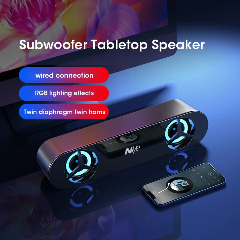 Káblový soundbar Niye, reproduktorový systém s super výkonným zvukom, káblový priestorový stereo systém, domáce kino, TV, projektor pre počítač