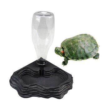 LXAF Automatic Reptile Feeder Waterer Tortoise Drinker Water Bowl Μικρό Ζώο Dispenser Terrarium Γωνιακό πιάτο για σαύρα