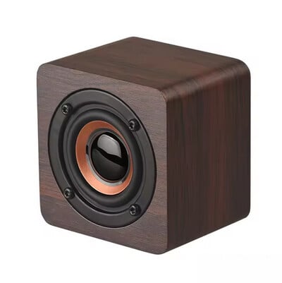 Mini subwoofer portabil, retro din lemn, fără fir, bass, boxe de muzică cu bară de sunet puternică pentru smartphone-ul laptop