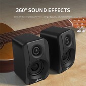 Domáci káblový subwoofer, zvuk pre stolné hry, napájaný z USB, 3,5 mm audio rozhranie, 3D priestorový zvuk, multimediálne reproduktory na úrovni kina pre počítač
