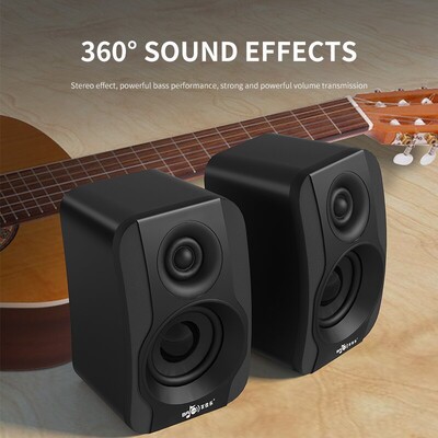 Otthoni vezetékes mélynyomó asztali játék hang USB tápellátású 3,5 mm-es audio interfész 3D surround mozi szintű számítógépes multimédiás hangszórók