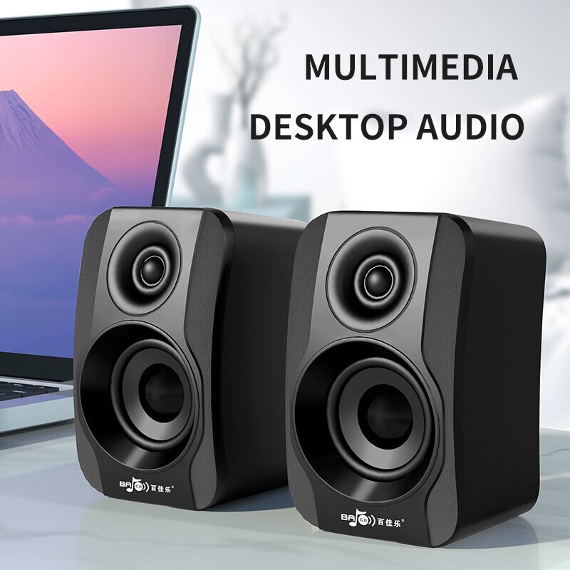 Domáci káblový subwoofer, zvuk pre stolné hry, napájaný z USB, 3,5 mm audio rozhranie, 3D priestorový zvuk, multimediálne reproduktory na úrovni kina pre počítač