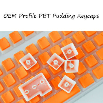 OEM профил PBT клавишни капачки 108 клавиша Pudding Keycap за Cherry MX Switch Механична клавиатура RGB Геймърска подсветка Капачки за клавиши Custom DIY