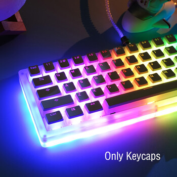 OEM профил PBT клавишни капачки 108 клавиша Pudding Keycap за Cherry MX Switch Механична клавиатура RGB Геймърска подсветка Капачки за клавиши Custom DIY