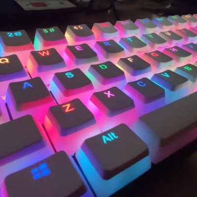 OEM профил PBT клавишни капачки 108 клавиша Pudding Keycap за Cherry MX Switch Механична клавиатура RGB Геймърска подсветка Капачки за клавиши Custom DIY