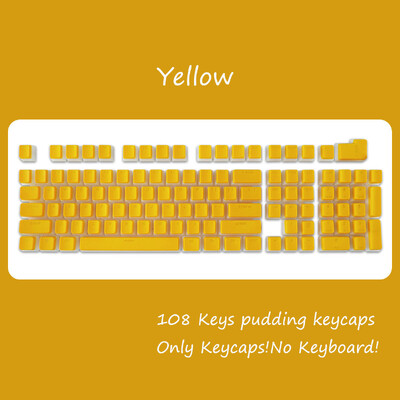 OEM profil PBT krytky klávesov 108 klávesov pudingová krytka pre mechanickú klávesnicu Cherry MX Switch RGB Gamer podsvietené krytky klávesov na mieru DIY