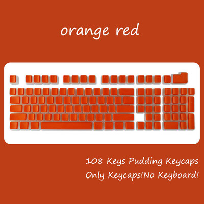 OEM profil PBT krytky klávesov 108 klávesov pudingová krytka pre mechanickú klávesnicu Cherry MX Switch RGB Gamer podsvietené krytky klávesov na mieru DIY