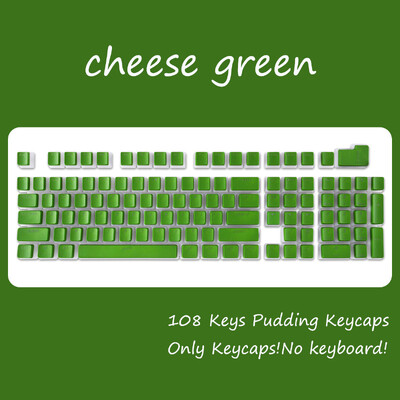 OEM profil PBT krytky klávesov 108 klávesov pudingová krytka pre mechanickú klávesnicu Cherry MX Switch RGB Gamer podsvietené krytky klávesov na mieru DIY