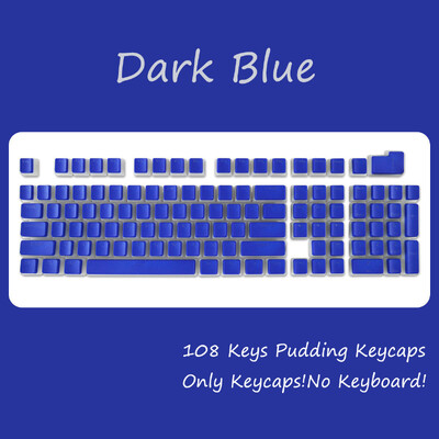 OEM profil PBT krytky klávesov 108 klávesov pudingová krytka pre mechanickú klávesnicu Cherry MX Switch RGB Gamer podsvietené krytky klávesov na mieru DIY