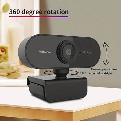 1080P Full HD számítógépes hálózati kamera mikrofonnal USB csatlakozóval PC Mac laptop asztali élő videohívás munka mini kamera