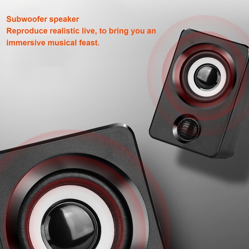 USB mini väike kõlar arvuti Audio stereo bassikõlar kodune juhtmega lauakõlar sülearvuti lauaarvuti jaoks