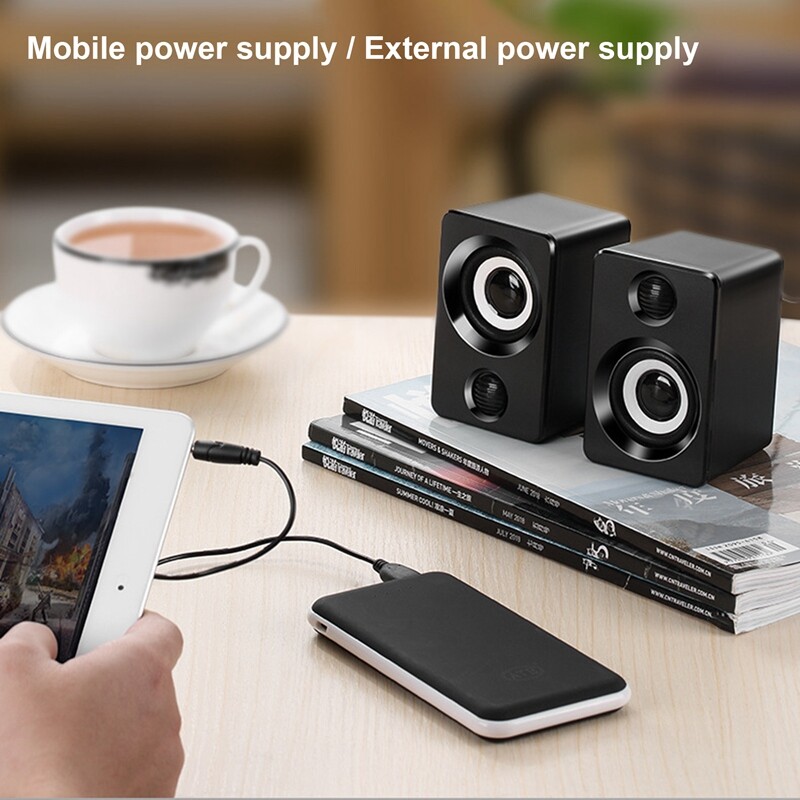 USB mini väike kõlar arvuti Audio stereo bassikõlar kodune juhtmega lauakõlar sülearvuti lauaarvuti jaoks