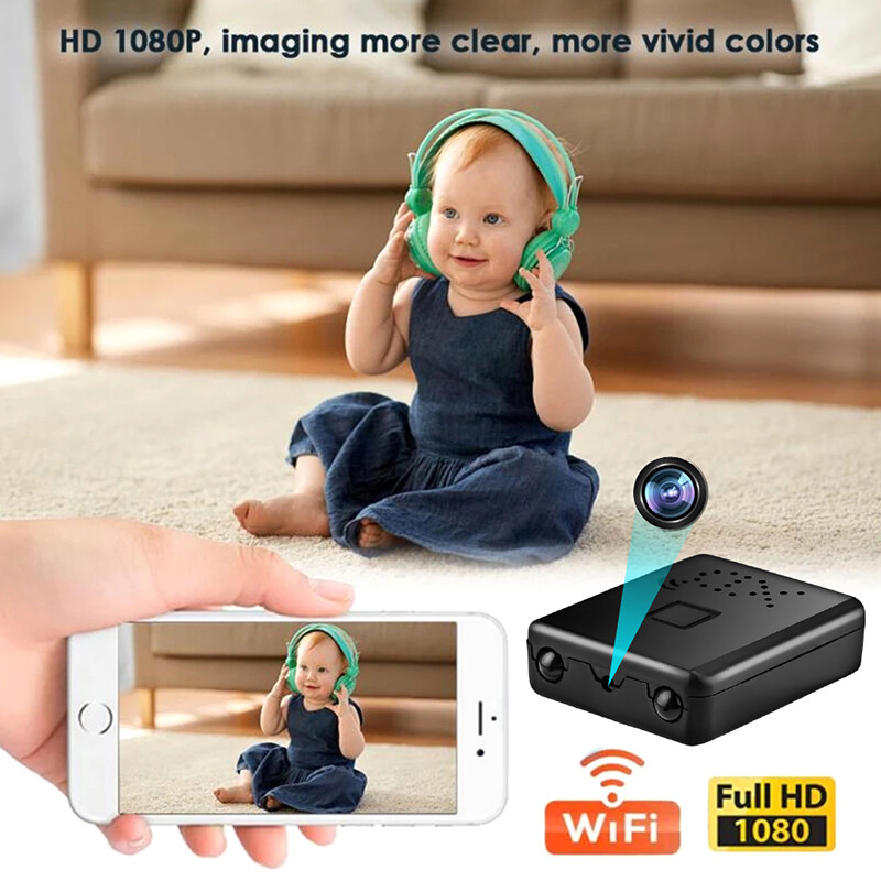 „Xiaomi 1080P“ belaidė „Wi-Fi“ kamera HD mini naktinio matymo vaizdo įrašymo įrenginys Baby Pet judesio aptikimo kamera HD stebėjimo IP kamera