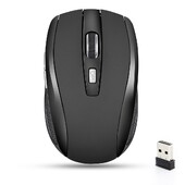 Mouse fără fir Mouse silențios 2.4G Mouse optic portabil pentru birou Niveluri DPI reglabile pentru notebook PC Laptop MacBook