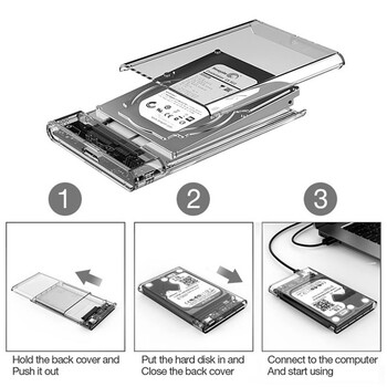 Κουτιά σκληρού δίσκου USB 3.0 σε SATA III Θήκη σκληρού δίσκου 2,5 ιντσών HDD SSD Shell Εξωτερικό περίβλημα Σκληρός δίσκος Κουτί δίσκου Εξωτερική θήκη σκληρού δίσκου