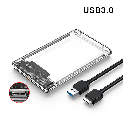 Cietā diska kastes no USB 3.0 līdz SATA III cietā diska korpuss 2,5 collu HDD SSD apvalks ārējais korpuss cietā diska diska kastes ārējais cietā diska korpuss