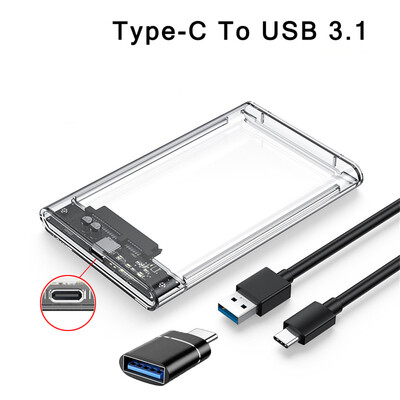 Cietā diska kastes no USB 3.0 līdz SATA III cietā diska korpuss 2,5 collu HDD SSD apvalks ārējais korpuss cietā diska diska kastes ārējais cietā diska korpuss