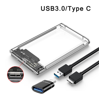 Cietā diska kastes no USB 3.0 līdz SATA III cietā diska korpuss 2,5 collu HDD SSD apvalks ārējais korpuss cietā diska diska kastes ārējais cietā diska korpuss