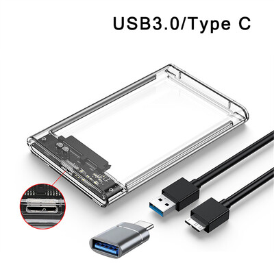 Cietā diska kastes no USB 3.0 līdz SATA III cietā diska korpuss 2,5 collu HDD SSD apvalks ārējais korpuss cietā diska diska kastes ārējais cietā diska korpuss