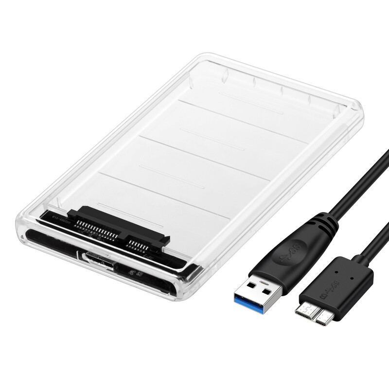 Cietā diska kastes no USB 3.0 līdz SATA III cietā diska korpuss 2,5 collu HDD SSD apvalks ārējais korpuss cietā diska diska kastes ārējais cietā diska korpuss