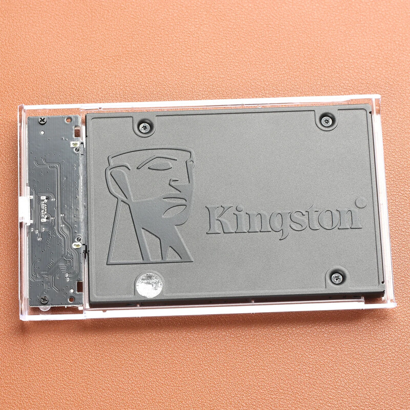 USB 2.0 / 3.0 / C tipo SATA SSD HDD korpusas, 2,5 colio 9,5 mm išorinio standžiojo disko korpusas be įrankių, UASP / maks. 2 TB palaikomas