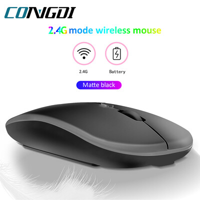Mouse Gamer 2.4G USB bezvadu pele pārnēsājama klusa, ergonomiska pele Mause klēpjdatoram iPad planšetdatora tālruņa spēļu pele