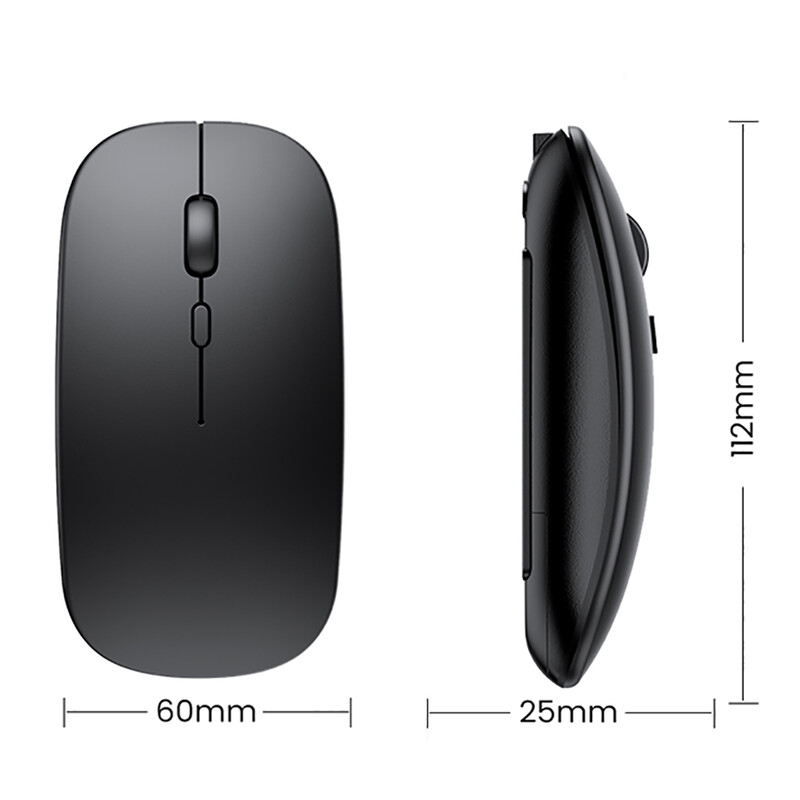 Mouse Gamer 2.4G USB juhtmeta hiir Kaasaskantav vaikne ergonoomiline hiir Mause sülearvutile iPad tahvelarvuti telefoni mänguhiir