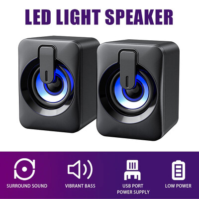 Arvuti kõlarid PC helikast HIFI stereomikrofon USB juhtmega Caixa De Som RGB valgusega arvuti lauaarvutite hulgimüük subwoofer