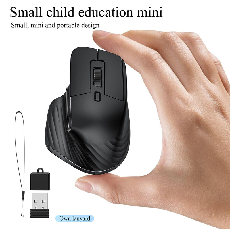Mouse fără fir T16 4800 DPI 2,4 GHz Mouse pentru jocuri ergonomic Click silențios Mouse fără fir de înaltă precizie pentru PC laptop