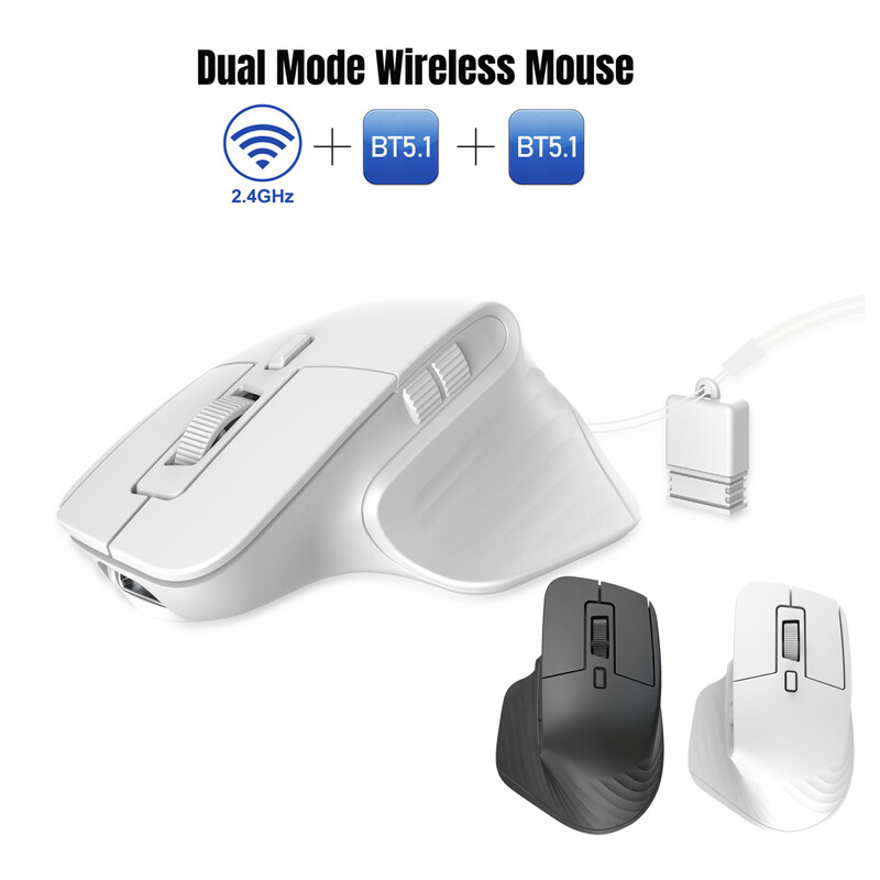 Mouse fără fir T16 4800 DPI 2,4 GHz Mouse pentru jocuri ergonomic Click silențios Mouse fără fir de înaltă precizie pentru PC laptop