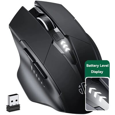 Bluetooth kompatibilni miš punjivi 2.4G INPHIC PM6 bežični miš Office Mute Support PC Laptop Tablet Smartphone Universal