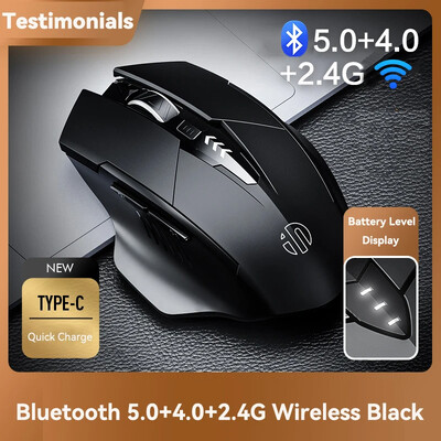 Bezdrôtová myš kompatibilná s Bluetooth, nabíjateľná 2,4 G, INPHIC PM6, kancelárska myš, podpora stlmenia zvuku, PC, notebook, tablet, smartfón, univerzálna