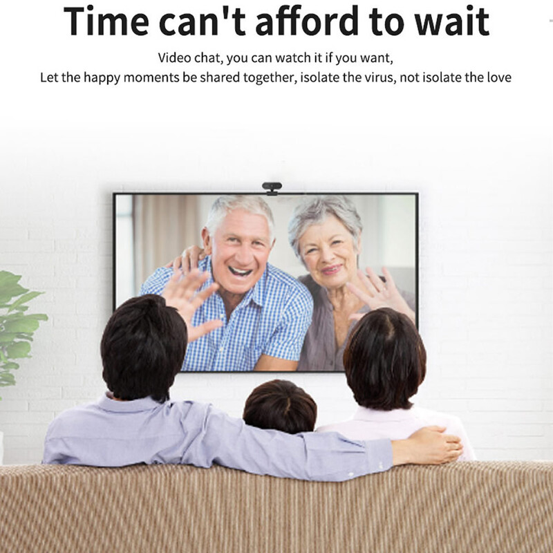 1080P HD mini internetinė kamera su mikrofonu, USB sąsaja palaiko nešiojamąjį stalinį kompiuterį, tinka tiesioginio vaizdo skambučių konferencijai